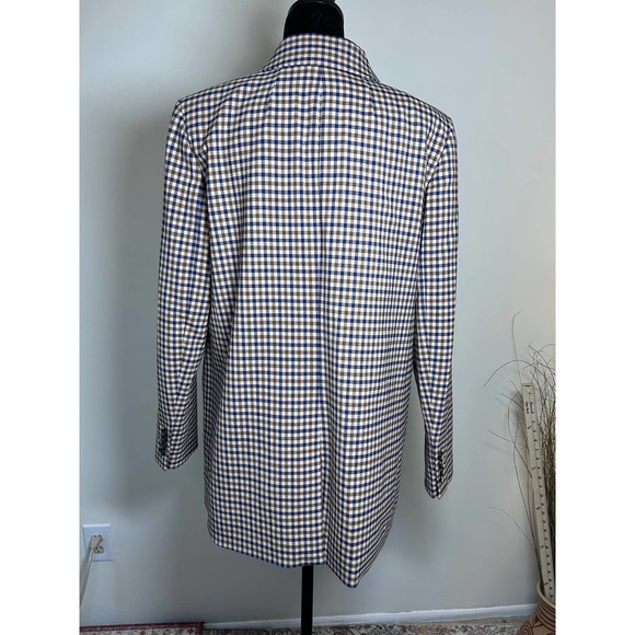 J.CREW Tollegno 1900 Alfie Plaid Italian Stretch Wool Blazer Size 10 0374 - Picture 2 of 4